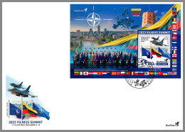 LITAUEN-BEEPOST 2023 FDC Vilnius Summit NATO OTAN World S/S – PRIVATE OPERATOR – DHQ2346 - NATO