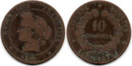 MA 28423 /  10 Centimes 1872 K B+ - 10 Centimes