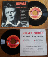 RARE French EP 45t RPM BIEM (7") GERARD PHILIPE «Les Fables De La Fontaine» (8 Titres, 1957) - Collector's Editions