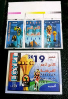 Egypt 2019, Complete SET & S/S Of The CAF African Nations Cup - MNH - Ungebraucht