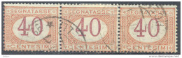 4Jj-820: N° TX3+3+3:  Strip V3. - Postage Due