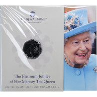 Monnaie, Grande-Bretagne, Elizabeth II, Platinium Jubilee, 50 Pence, 2022 - Nieuwe Sets & Proefsets
