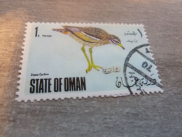 State Of Oman - Stone Curlew -  Val 1 B - Postage - Polychrome - Oblitéré - Année 1970 - - Mussen