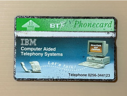 UK United Kingdom - British Telecom Phonecard - BT 10 Units IBM Computer Aided Telephony System - Set Of 1 Used Card - Sammlungen