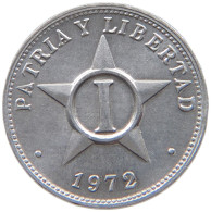 CUBA CENTAVO 1972  #MA 020758 - Kuba