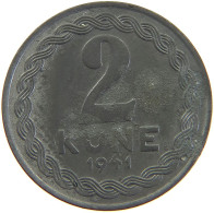 CROATIA 2 KUNE 1941  #MA 102838 - Croazia