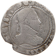 FRANCE 1/2 FRANC 1587 H LA ROCHELLE HENRI III. (1574-1589) #MA 060541 - 1574-1589 Henri III