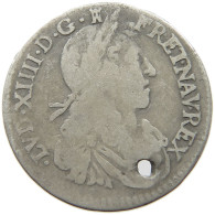 FRANCE 1/12 ECU 1661 I LOUIS XIV. (1643–1715) #MA 021419 - 1643-1715 Luis XIV El Rey Sol