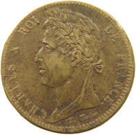 FRANCE - KOLONIEN 10 CENTIMES 1827 H KARL X. #MA 001691 - Französische Kolonien (1817-1844)