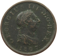 GREAT BRITAIN PENNY 1807 GEORGE III. 1760-1820 #MA 001560 - C. 1 Penny