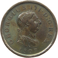 GREAT BRITAIN PENNY 1807 GEORGE III. 1760-1820 #MA 023012 - C. 1 Penny