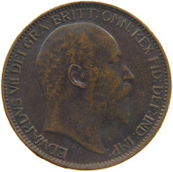 GREAT BRITAIN FARTHING 1909 EDWARD VII., 1901 - 1910 #MA 023400 - B. 1 Farthing