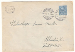 Finlande - Lettre De 1955 - Oblit Honkakoski - Avec Cachet Rural 350 - - Lettres & Documents