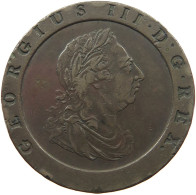 GREAT BRITAIN TWOPENCE 1797 GEORGE III. 1760-1820 CARTWHEEL #MA 023007 - D. 2 Pence