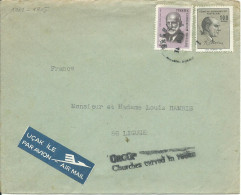 TURQUIE LETTRE 135k PAR AVION POUR LIGUGE ( VIENNE ) DE 1967 LETTRE COVER - Covers & Documents