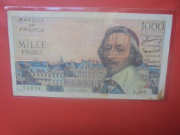 FRANCE 1000 FRANCS 1956 Circuler - 1 000 F 1953-1957 ''Richelieu''