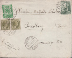 1940. LUXEMBOURG Very Early Censored Cover To Fridberg, Germany With Pair 10 C + 35 C + 70 C... (Michel 323+) - JF445135 - Covers & Documents