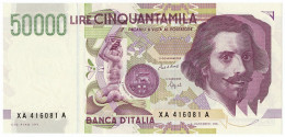 50000 LIRE GIAN LORENZO BERNINI II TIPO SERIE SOSTITUTIVA XA 15/11/1994 FDS-/FDS - Sonstige & Ohne Zuordnung