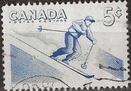 CANADA 1957 Outdoor Recreation -  5c. - Skiing FU - Used Stamps