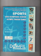 Catalogo  "SPORTS, JEUX OLYMPIQUES D'HIVER" Dal 1924 Al 2006,Ed DOMFIL,  Pagg. 338, Usato Cone Nuovo - Italy