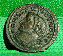 CONSTANCE 1er CHLORE FOLLIS Ou NUMMUS Ca 302   ROMAN COIN CONSTANTIUS NOB C , GENIO POP . 29 Mm 11 G - The Tetrarchy (284 AD To 307 AD)