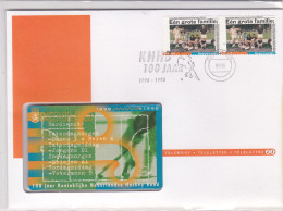 Netherlands Pays Bas Telebrief Teleletter With Phonecard Not Used 1998 KNHB 100 Jaar  19-05-1998 - Hockey (sur Gazon)