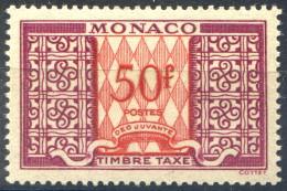Monaco Taxe N°38A Neuf** - (F377) - Impuesto