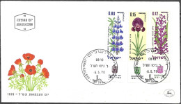 Israel 1970 FDC Independence Day Flowers [ILT1752] - Storia Postale