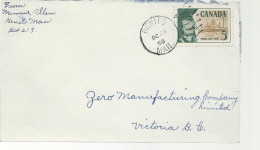 24467) Canada Benito Postmark Cancel 1958  - Lettres & Documents