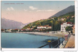 LOCARNO , MURALTO - NUOVO QUAI - COLORI VIAGGIATA  1926 - FORMATO PICCOLO 9 X14 - Muralto