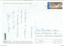 AUSTRALIA,COONAWARRA, SOUTH AUSTRALIA - $ 1,10 -ITALY - 2005 - ULURU - AYERS ROCK - CENTRAL AUSTRALIA - Covers & Documents