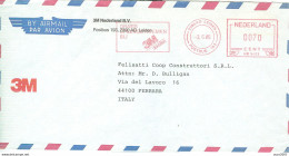 NEDERLAND - LEIDEN - 3M -1986 - FERRARA - ITALIA - Franking Machines (EMA)