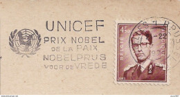 BRUXELLES - 4 VEDUTE ,1974,TIMBRO POSTE TARGHETTA " UNICEF.....................",TRIESTE,ITALIA - Briefe U. Dokumente