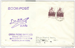 INDIA 200+200, LETTERA VIAGGIATA  1990, STAMPE  AIR-MAIL, PER ITALIA TRIESTE, - Covers & Documents