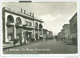 BATTIPAGLIA - VIA MAZZINI - TEATRO  GAROFALO - B/N VIAGGIATA  1959 - ANIMATA  - TIMBRO POSTE AMB. TARANTO NAPOLI - Battipaglia