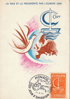 MONACO. Europa CEPT 1966. Carte-maximum - Cartas & Documentos