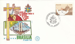 FDC BRAZIL 1771,popes - FDC