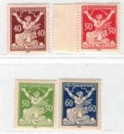 Tchécoslovaquie 1920 Mi 173-6 (Yv 166 Ex Type La République Liberé), (MH)* Trace De Charniere, - Nuevos