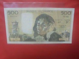 FRANCE 500 FRANCS 1983 Circuler (B.31) - 500 F 1968-1993 ''Pascal''