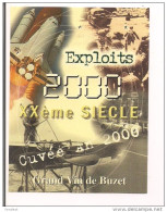 Etiquette Vin De BUZET : Cuvée An 2000 : Exploits : Aérospatiale, Aéronautique, Guerres -- - Gaillac