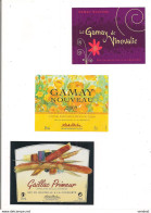3 étiquettes : Gaillac Pimeur - Gamay De Vinovalie, Gamay Nouveau 2009 - - Gaillac