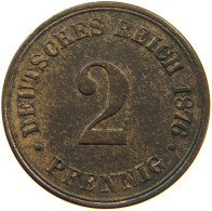 KAISERREICH 2 PFENNIG 1876 B DOPPELSCHLAG B #MA 103936 - 2 Pfennig