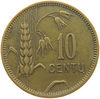 LITHUANIA 10 CENTU 1925  #MA 024591 - Lithuania