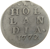 NETHERLANDS 2 STUIVER 1772  #MA 021426 - Provinciale Munten