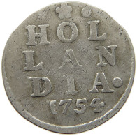 NETHERLANDS 2 STUIVER 1754  #MA 021427 - Provinzen