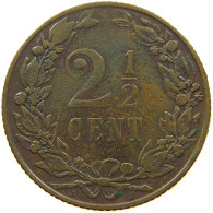 NETHERLANDS 2 1/2 CENTS 1903 WILHELMINA 1890-1948 #MA 101020 - 2.5 Centavos