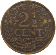 NETHERLANDS 2 1/2 CENT 1916 WILHELMINA 1890-1948 #MA 067791 - 2.5 Centavos