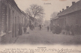 WUUSTWEZEL - LOENHOUT 1903 DE KAPELSTRAAT MET MENSEN EN FIETSER - MOOIE ANIMATIE - HOELEN KAPELLEN 645 - Wuustwezel