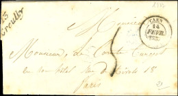 13 / Creuilly (type 2 27 Mm) Càd T 14 CAEN (13) Taxe Tampon 5 Sur Lettre Avec Texte Daté 1837 Pour Paris. - TB / SUP. -  - Otros & Sin Clasificación