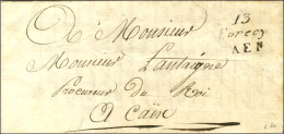 13 / Evrecy / CAEN Sur Lettre Avec Texte Daté 1828 Pour Caen. - TB / SUP. - R. - Sonstige & Ohne Zuordnung